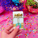 Gold Bethany Bow Hoop Earrings