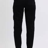 Judy Blue Black Cargo Cuffed Jogger Jeans