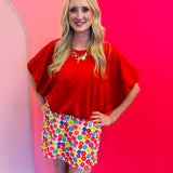Bright Blooms Floral Skort