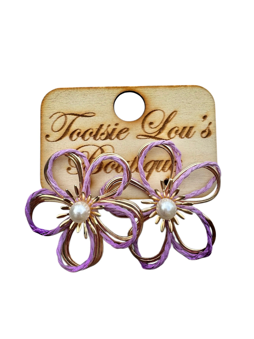 Lavender Flower Earrings
