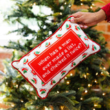 Check it Twice Needlepoint Pillow