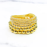 10mm Gold Filled Beaded Bracelets (Water Resistant)