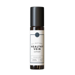 Bottle of 'Healthy Vein Support' from Rowe Casa Organics. It is a roller ball solution.