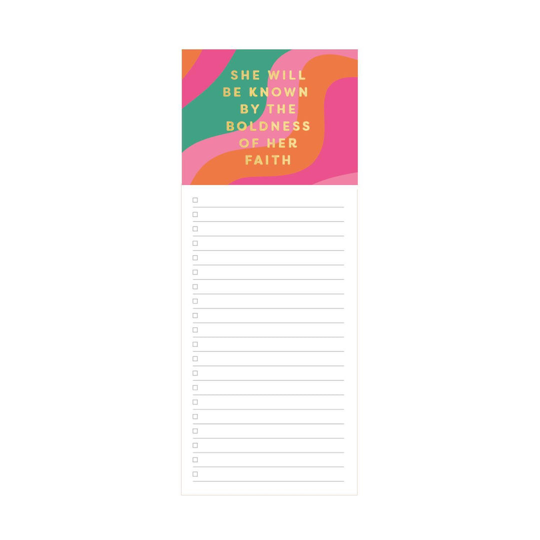 Magnetic Notepad - Boldness of Her Faith