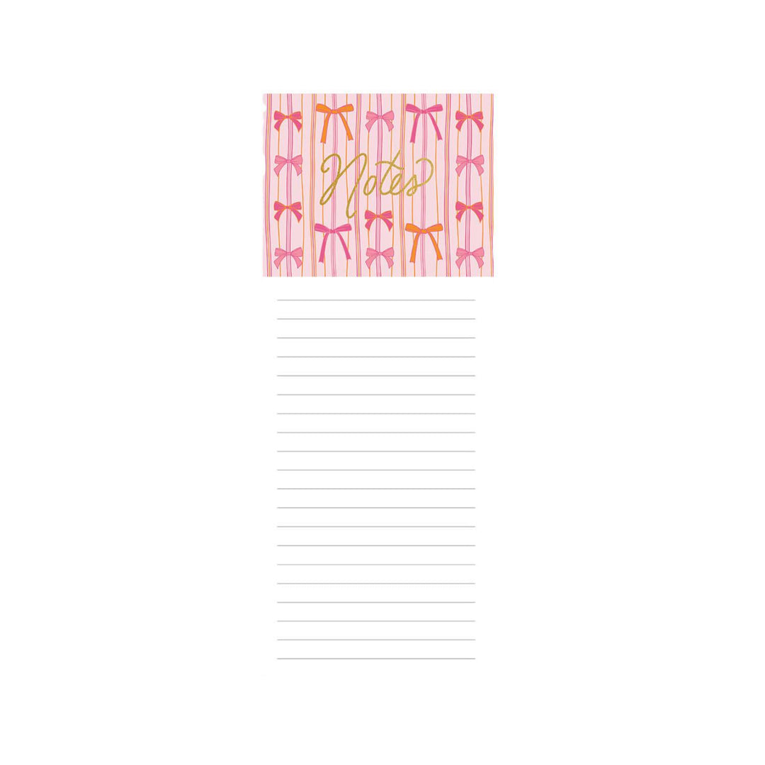 Magnetic Notepad Bow Notes