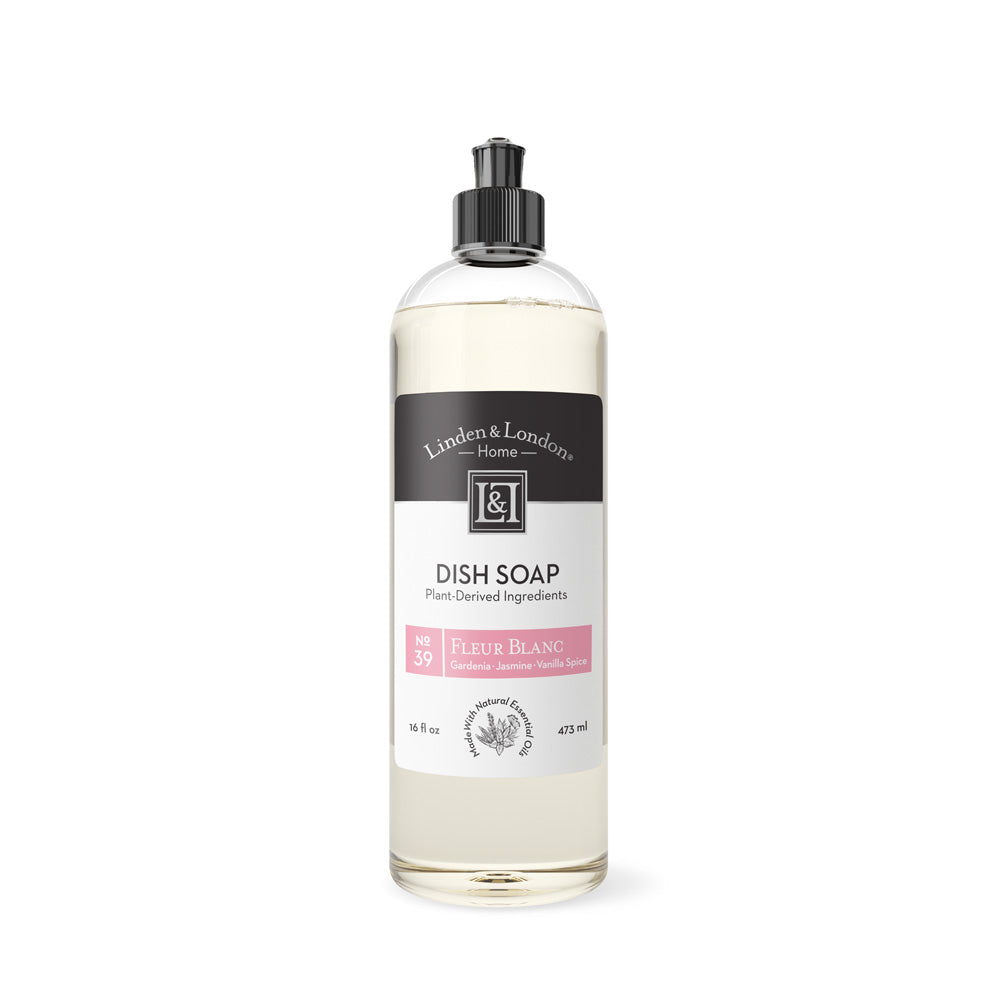 Linden & London Dish Soap (16 oz) in Fleur Blanc fragrance