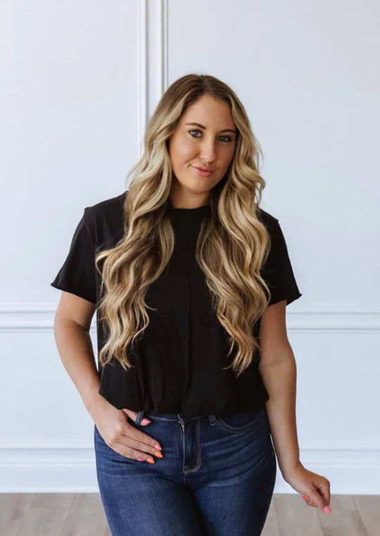 Black Bubble Tee