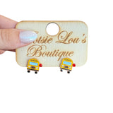 School Bus Stud Earrings