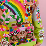 Queen Of Sparkles Christmas Candyland Knit Sweater