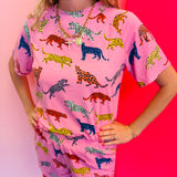 Pink Cheetah Pajama Set