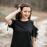 Gold & Black Double Dangles