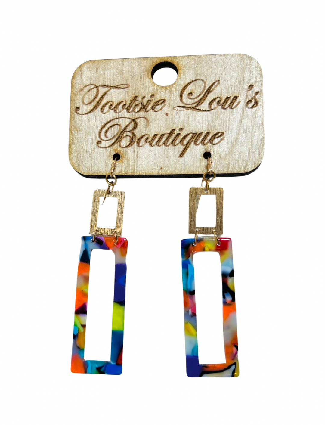 Abstract Acrylic Earrings