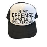 In My Defense Trucker Hat