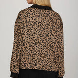 Leopard Half Zip Top