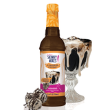Bottle of Skinny Mixes SF Voodoo Syrup with zero-calorie cookies and cream flavor, ideal for coffee, smoothies, and desserts.