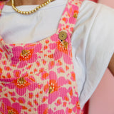 Pink Cassidy Floral Boho Overalls