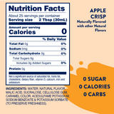 Nutrition facts for Skinny Mixes SF Apple Crisp Syrup.