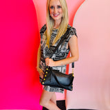 Hammitt Kyle Medium Black With Red Zipper Handbag