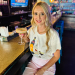 Queen Of Sparkle Espresso Tee with sequins and rhinestones.