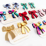 Colorful Bow Abstract Earring