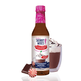 Naturally sweetened peppermint mocha syrup bottle