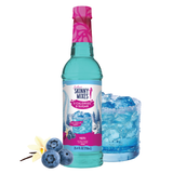 Sugar Free Yeti Syrup bottle with berry and vanilla flavor details