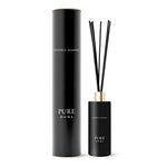 Federico Mahora Pure Home diffuser set with black cylindrical container and sticks inspired by Hugo Boss Bottled