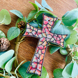 Stained Glass Cross Car Freshie