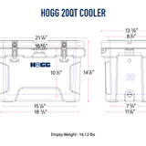 20QT Navy Blue Cooler