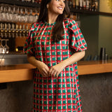 Libby Alpine Line Green Dress