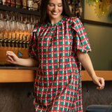 Libby Alpine Line Green Dress