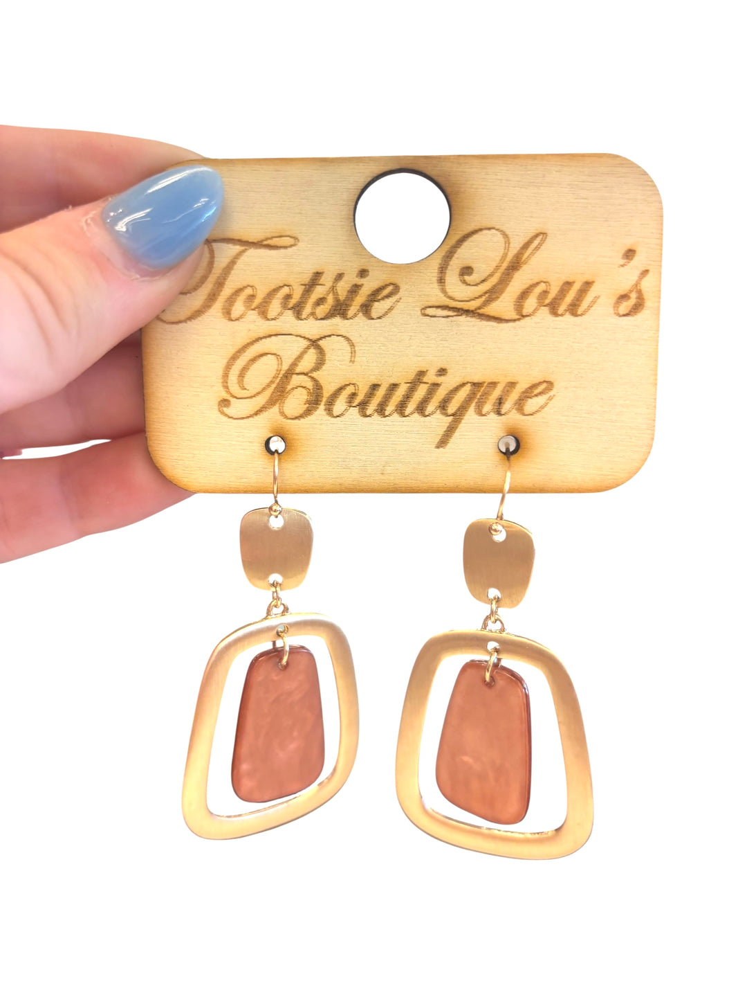 Gold & Bronze Dangle Earrings