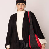 Red Black Quilted Puffer Bag