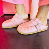 Pink Joia Pleated Clogs