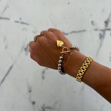 Glam Heart Bracelet (Water Resistant)