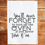 Never Forget Tea Towel