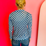 Royal Blue Pep Rally Mesh Top