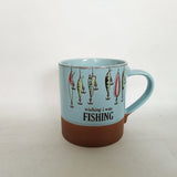 Wishing I Was Fishing Mug