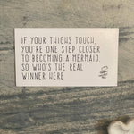 3.5x2 inch fun magnet with snarky or sentimental design for fridge, locker, or office board.