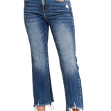 Zenana Kick Crop Flare Jeans