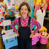 Black After Dark Overall Shorts