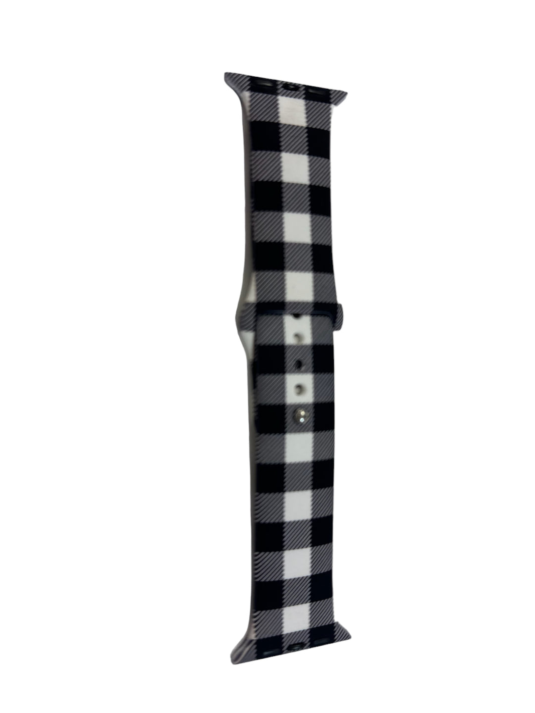 Black Buffalo Plaid Watch Band