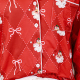 Santa's Signature Bow Ruffle Pajama Set