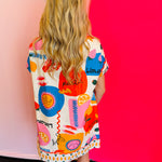 Back view of the Sicily Calls Dress featuring the easy, relaxed fit and smooth cotton-spandex blend for all-day comfort and style.