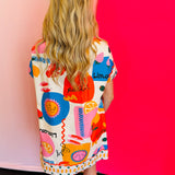 Back view of the Sicily Calls Dress featuring the easy, relaxed fit and smooth cotton-spandex blend for all-day comfort and style.