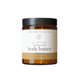 A jar of Rowe Casa Vanilla + Cocoa Body Butter