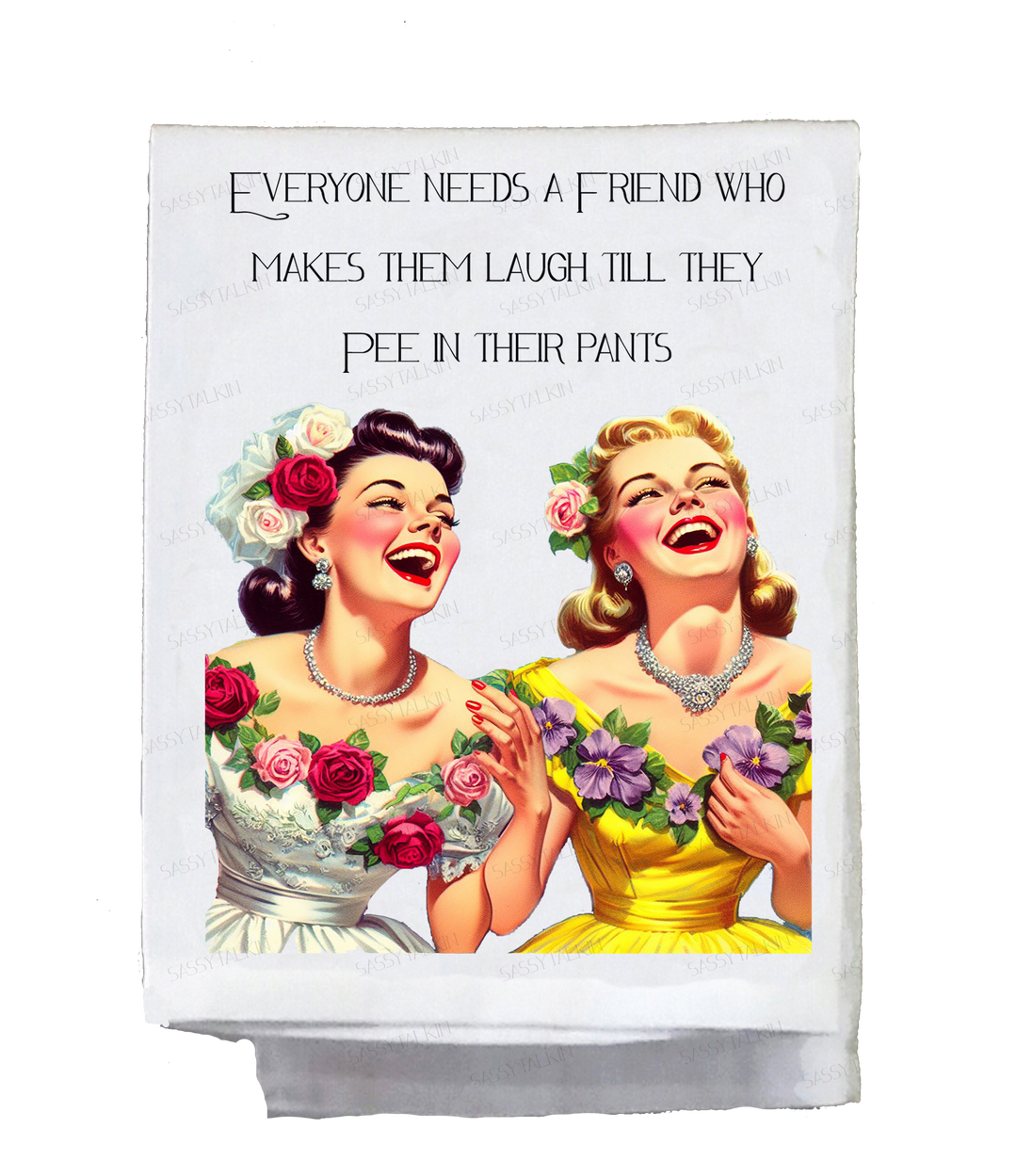 Everyone Needs A Friend Tea Towel