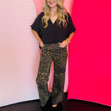 Judy Blue Wide Leopard Print Jeans