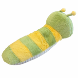 Colorful Caterpillar Warmies® plush, microwavable and lavender-scented, weighted for comfort, safe for all ages.