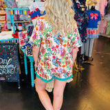 Jungle Oasis Ruffle Pajama Set